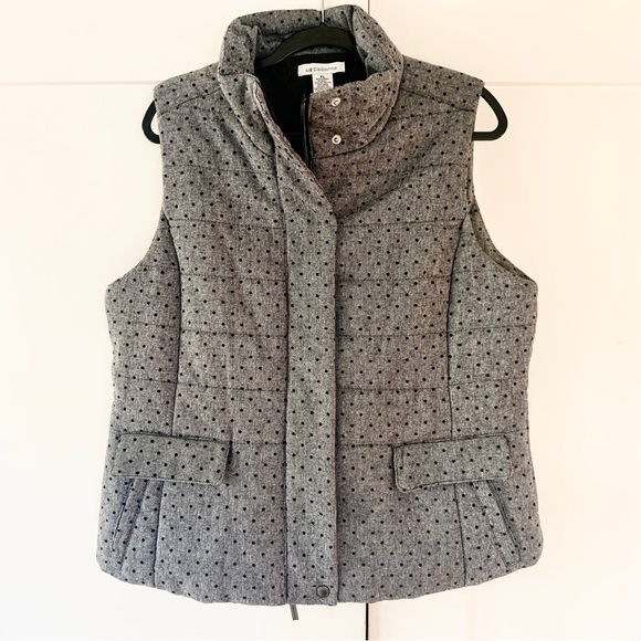 Liz Claiborne Jackets & Blazers - Fun and Cozy Liz Claiborne Polka Dot Vest